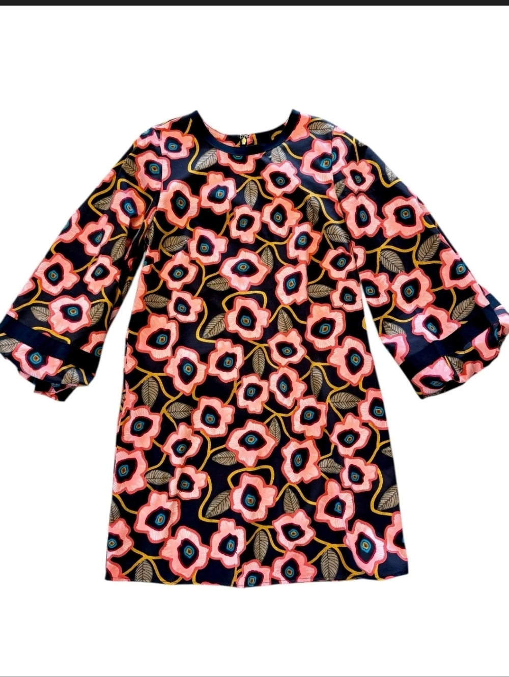 Elizabeth James The Label London Dress In Poppies Print Size Small - Picture 4 of 11